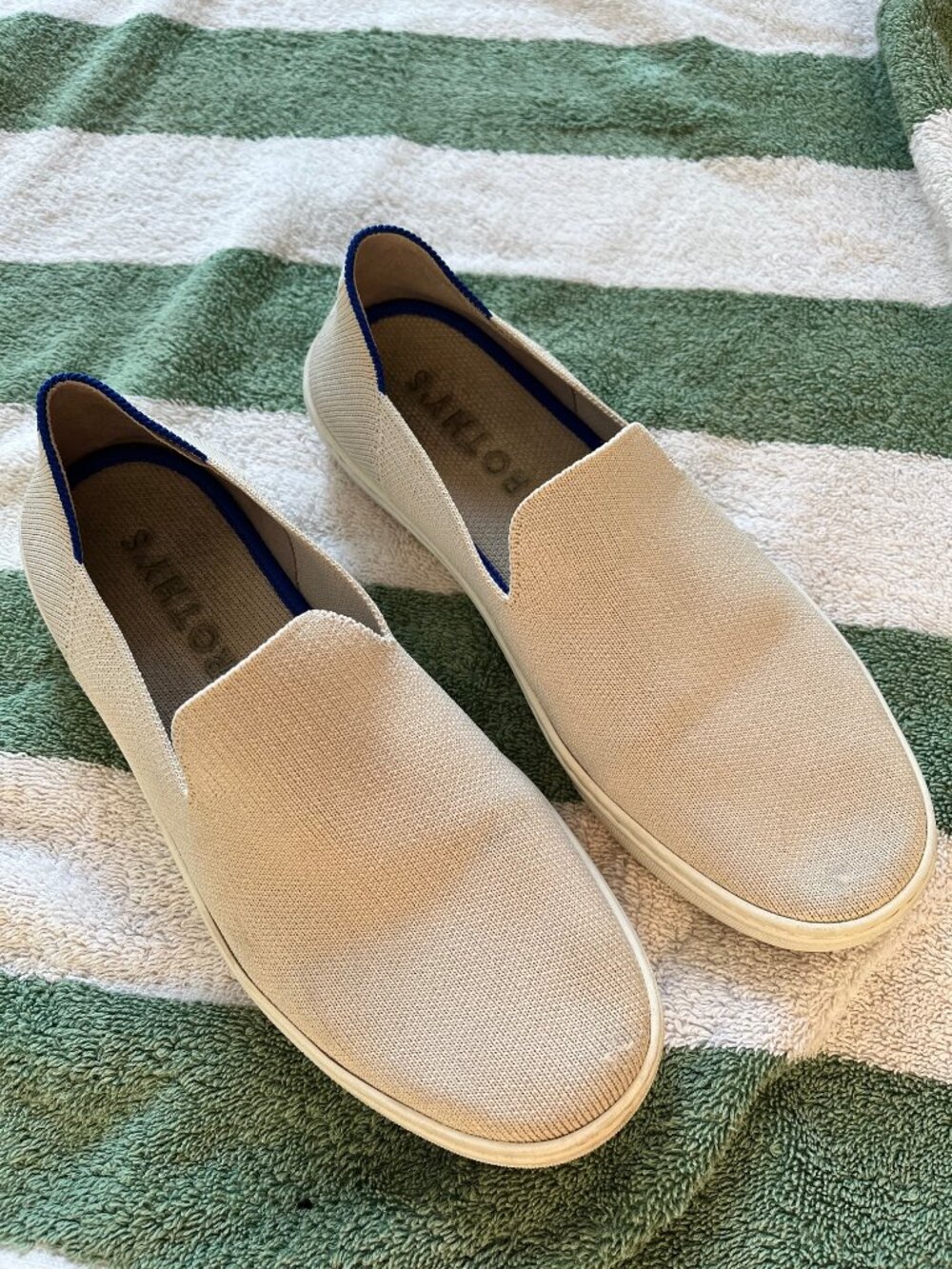 Rothy’s Original Slip On Sneaker - Sand - Size 7.5